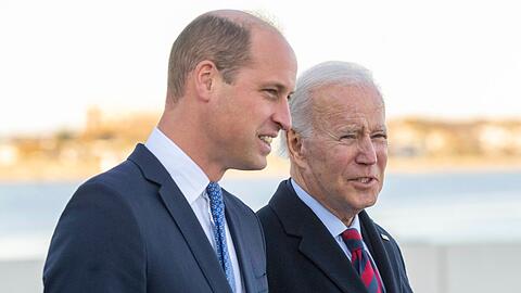 Prinz William und Joe Biden nehmen am 6. Juni in Frankreich an einer Gedenkveranstaltung zum "D-Day" teil.