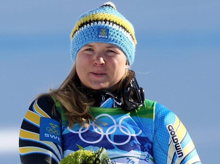 Am Mittwoch musste Anja Pärson noch nach ihrem Sturz ins Krankenhaus, am Donnerstag fuhr sie zu Bronze.