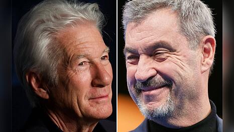 Hollywood in Bayern: Richard Gere und Markus S&ouml;der haben sich kennengelernt.