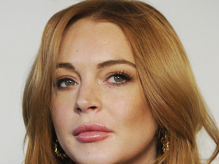 Lindsay Lohan bei einer Pressekonferenz auf dem Sundance Filmfestival 2014