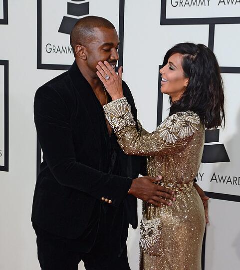 Kanye West und Kim Kardashian.