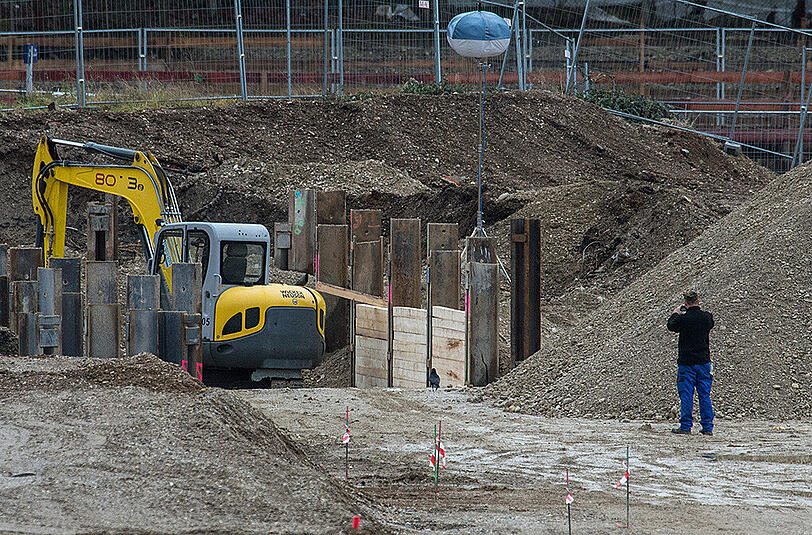 Hier wurde die Bombe gefunden: Die Baustelle in Obergiesing.