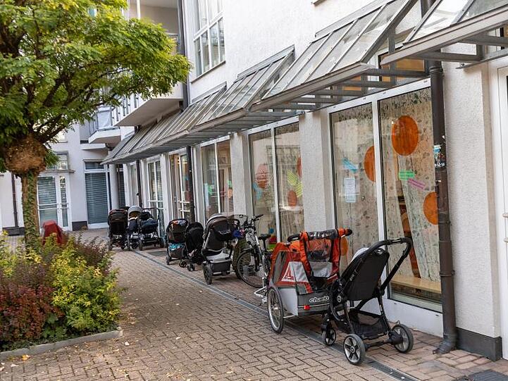 Das Eltern-Kind-Zentrum "Elki" im Stadtteil Schwabing. Foto: Peter Kneffel/dpa/Archivbild