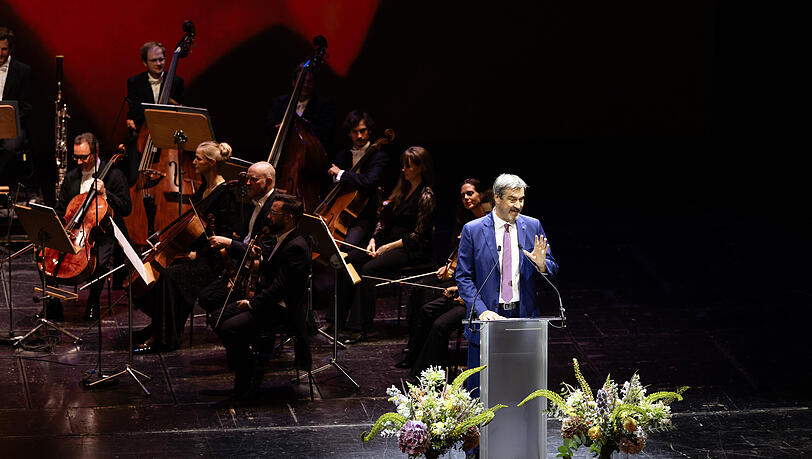 Markus Blume bei seinem Grußwort im Nationaltheater. Markus Blume bei seinem Grußwort im Nationaltheater.
