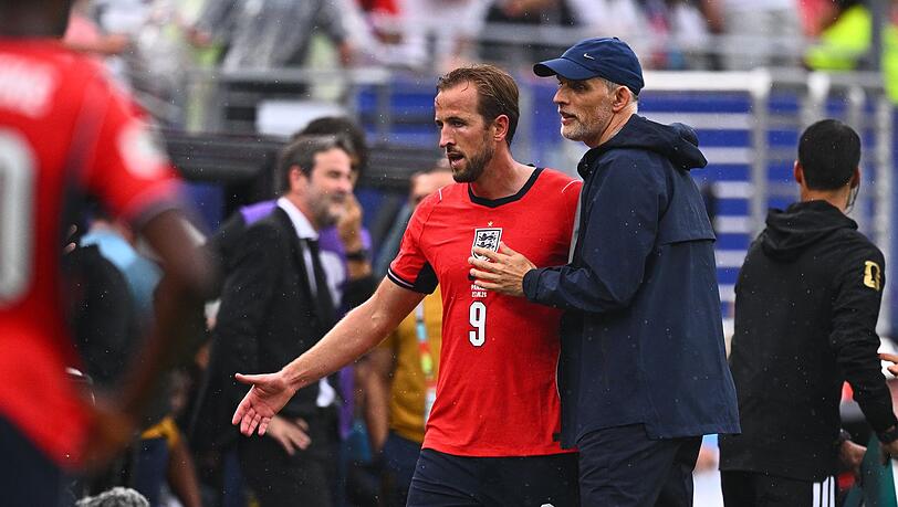 Der Trainer und sein Kapit&auml;n: Tuchel (r.) mit Kane.