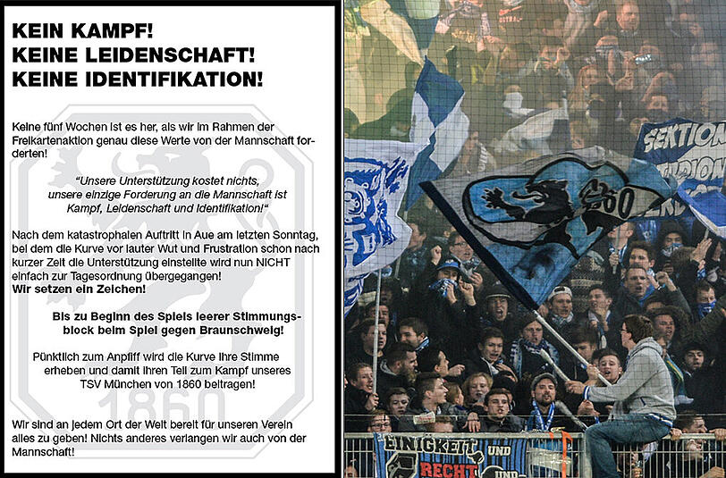 Zum Spiel gegen Eintracht Braunschweig ruft die Fanorganisation "Cosa Nostra" zum Boykott auf.