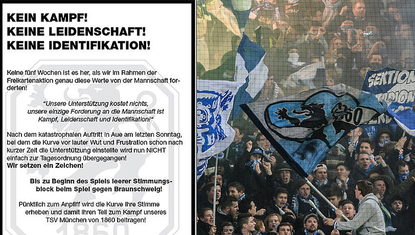Zum Spiel gegen Eintracht Braunschweig ruft die Fanorganisation "Cosa Nostra" zum Boykott auf. Zum Spiel gegen Eintracht Braunschweig ruft die Fanorganisation "Cosa Nostra" zum Boykott auf.