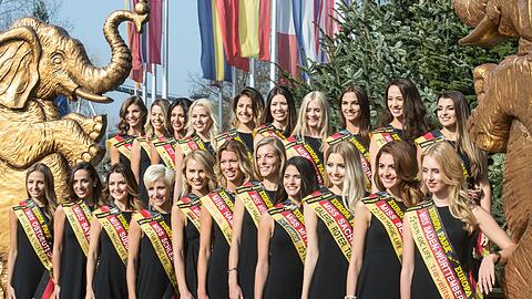 Auf der Pressekonferenz wurden die 21 Kandidatinnen für die Wahl der Miss Germany vorgestellt