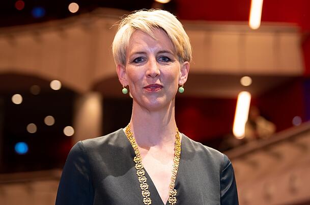 Katrin Habenschaden von den Grünen. Katrin Habenschaden von den Grünen.
