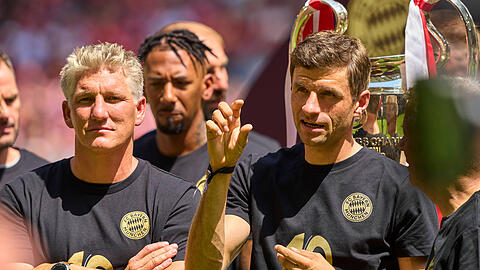 Gewannen 2013 das Triple mit dem FC Bayern: Thomas Müller und Bastian Schweinsteiger.