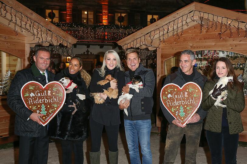Dieter Ehrengruber, Leona Lewis, Kathrin Glock, Dieter Bohlen, Christian Clerici und Kristin Landen Davis