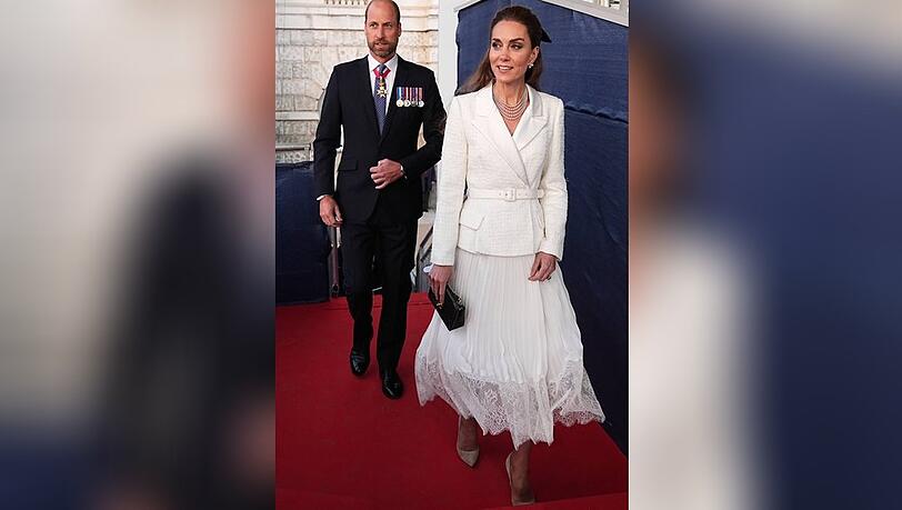 Zweiter Auftritt des Tages: Prinzessin Kate setzt bei den Feierlichkeiten zum 80. Jahrestag des VE Days.