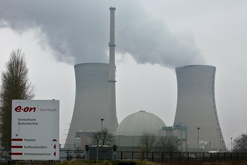 Das AKW Grafenrheinfeld - am Dienstag sollen hier die Bewacher streiken. (Archivbild)