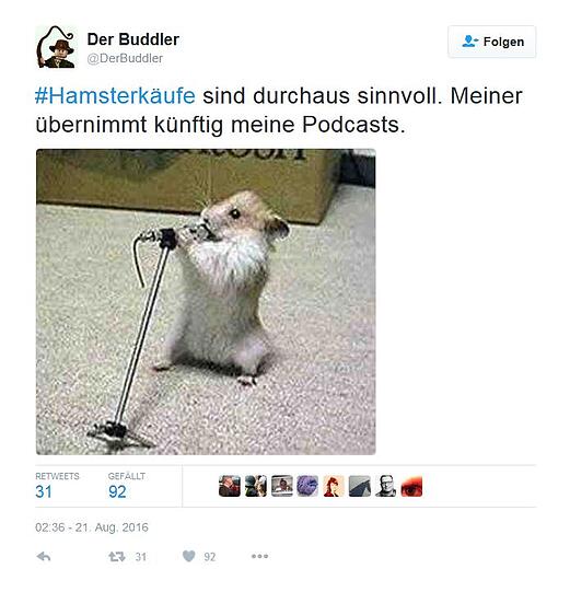 So amüsieren sich Twitter-User über die Hamsterkäufe im Konzept zur Zivilverteidigung.