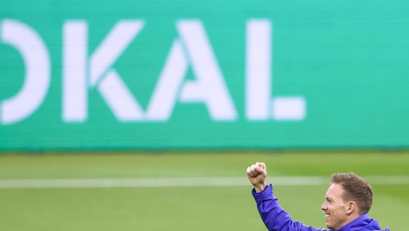Leipzigs Trainer Julian Nagelsmann hofft auf einen Erfolg im Pokalfinale gegen den BVB..