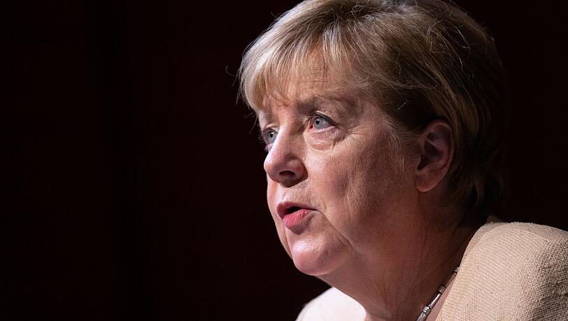 Ex-Bundeskanzlerin Angela Merkel spricht bei einer Veranstaltung.