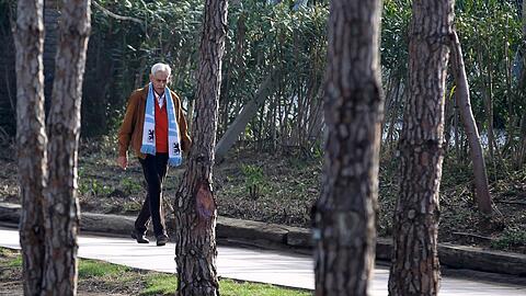 Präsident Dieter Schneider im Trainingslager in Belek.