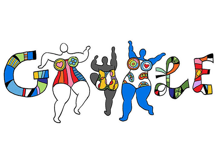 29. Oktober 2014: Zum 84. Geburtstag von Niki de Saint Phalle ehrt Google die berühmten Nanas