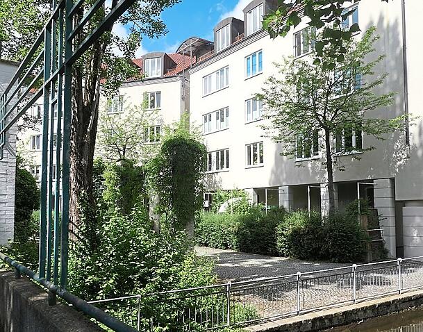 Die Berliner Straße in München. Die Berliner Straße in München.