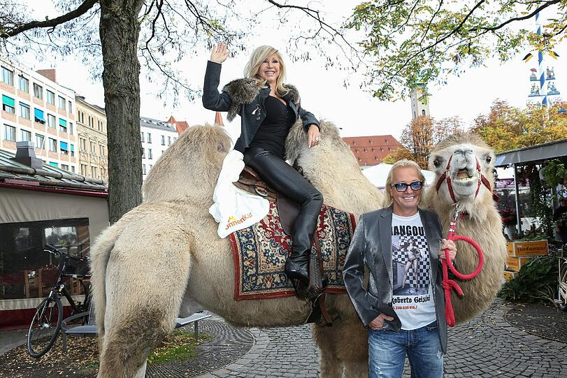 Robert und Carmen Geiss auf dem Vitktualienmarkt in München: Die Bilder