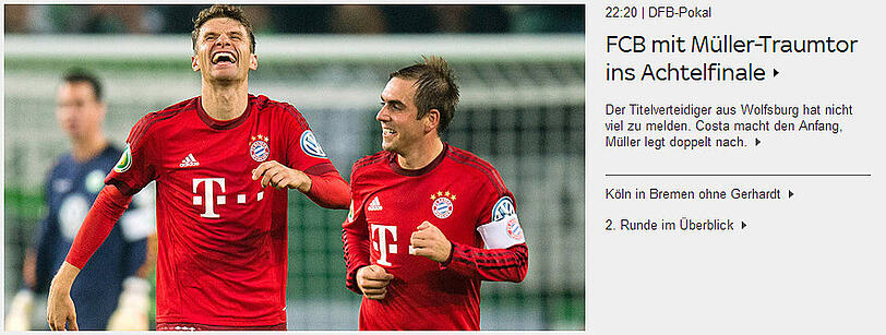 Die Pressestimmen zum Pokalspiel des FC Bayern gegen den VfL Wolfsburg.
