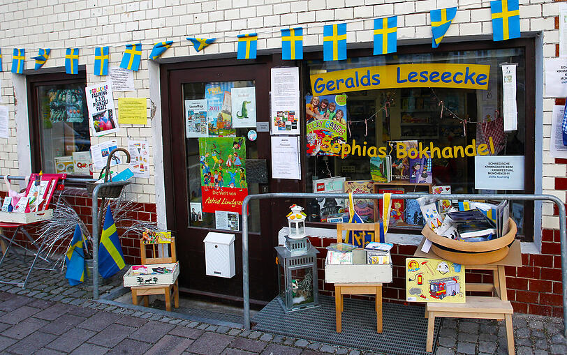 &bdquo;Geralds Leseecke&ldquo; und &bdquo;Sophias Bokhandel&ldquo; verbreiten schwedisches Flair &ndash; und sind Schauplatz eines Tatorts, der im Sommer läuft.