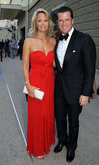 Karl-Theodor zu Guttenberg und seine Frau Stephanie