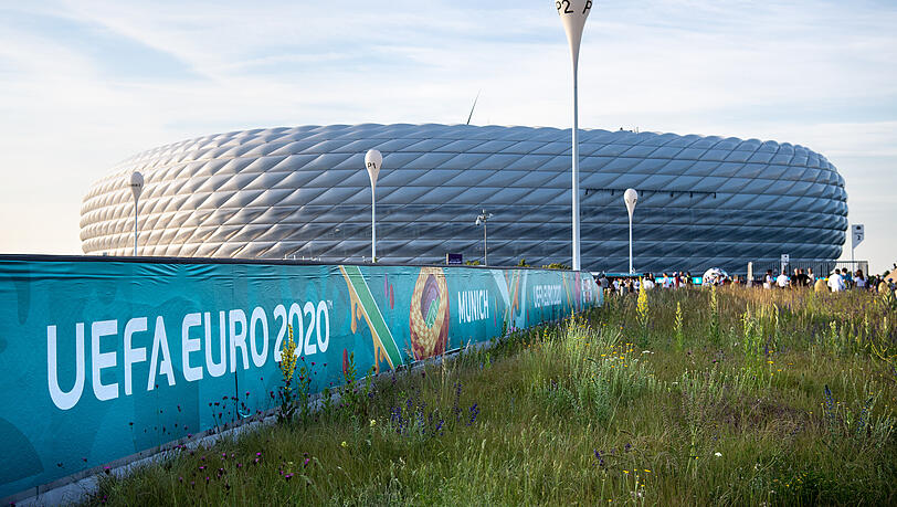 Die Allianz Arena, die während der EM "Fußball Arena München" heißt.