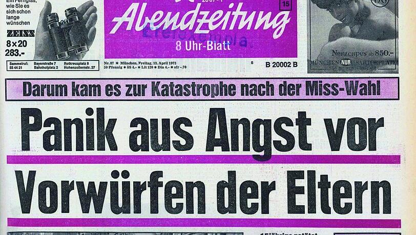 So hat die AZ nach der Massenpanik 1973 im Löwenbräukeller auf ihrer Titelseite berichtet. So hat die AZ nach der Massenpanik 1973 im Löwenbräukeller auf ihrer Titelseite berichtet.