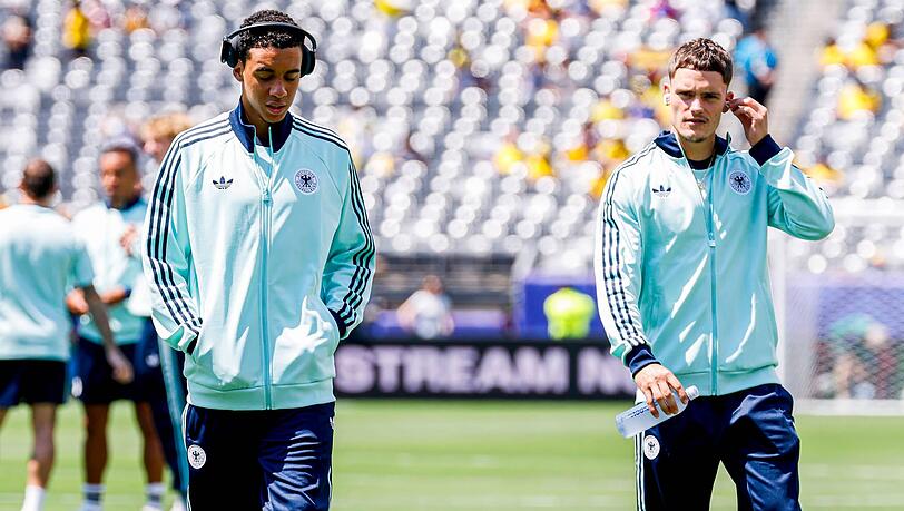 Verpassen sich bei der Nationalmannschaft: Jamal Musiala und Florian Wirtz. Verpassen sich bei der Nationalmannschaft: Jamal Musiala und Florian Wirtz.