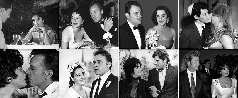 Insgesamt acht Mal war Film-Diva Liz Taylor verheiratet.