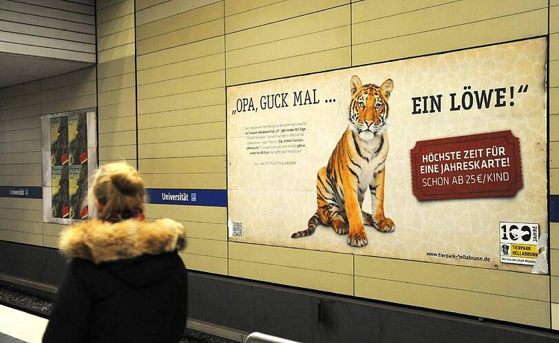 Seit 2012 wirbt Hellabrunn nicht mehr mit den Zeichnungen.