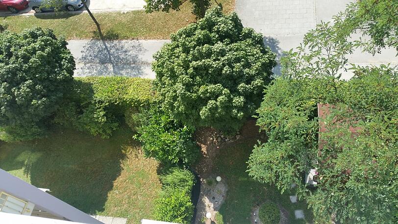 In dieser Wohnanlage in Neuperlach wurde der frisch geborene Junge ausgesetzt.