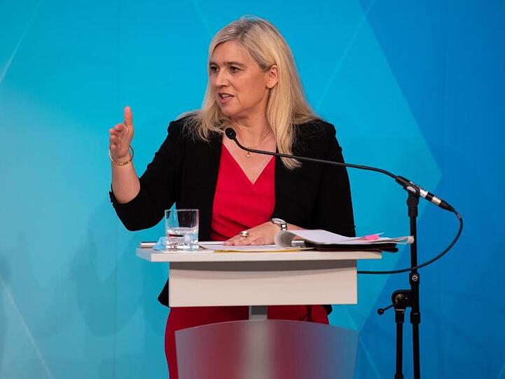 Melanie Huml (CSU), Gesundheitsministerin von Bayern, spricht. Foto: Sven Hoppe/dpa/Archivbild