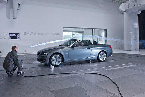 Messungen im neuen BMW-Windkanal