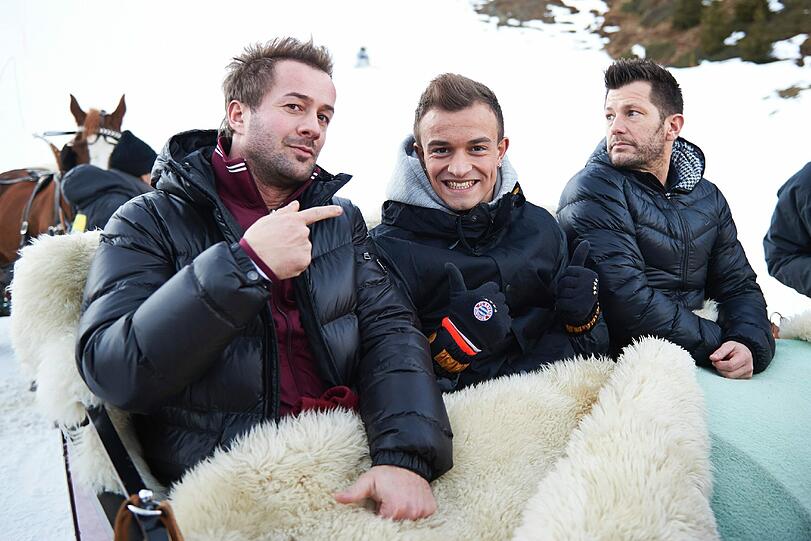 Xherdan Shaqiri in den Schweizer Alpen.