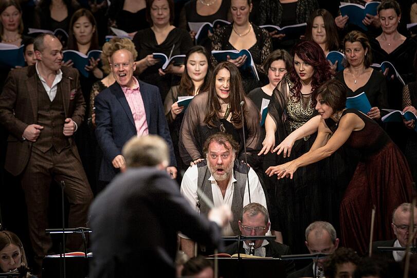 Die konzertante Aufführung von Verdis "Falstaff" im Gasteig.