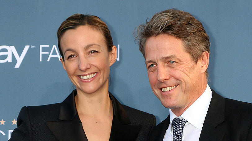 Hugh Grant und seine Ehefrau Anna Eberstein