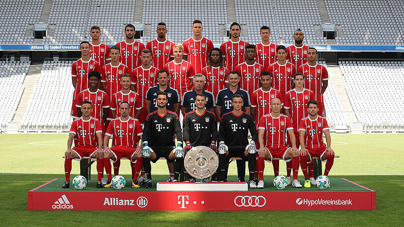 Das Bayern-Mannschaftsfoto der Saison 2017/18.