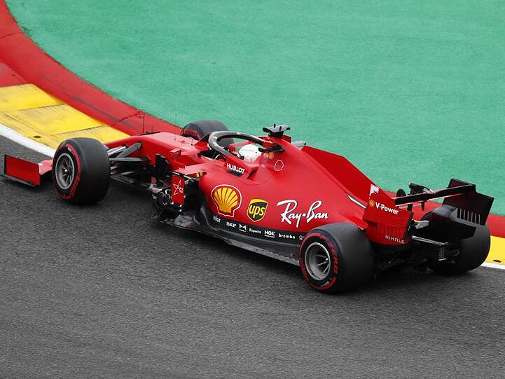 Fuhr im Training von Spa erneut hinterher: Ferrari-Pilot Sebastian Vettel.