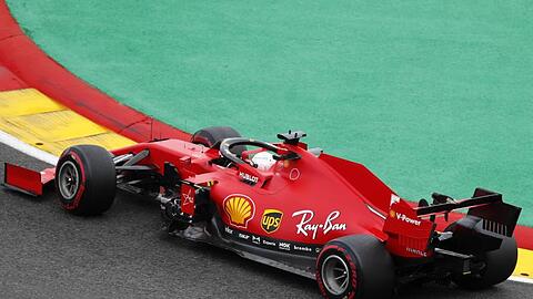 Fuhr im Training von Spa erneut hinterher: Ferrari-Pilot Sebastian Vettel.