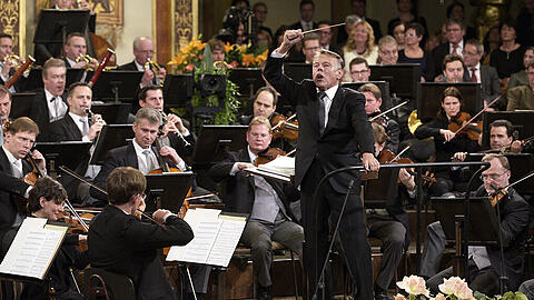 Mariss Jansons während einer Probe für das Neujahrskonzert mit den Wiener Philharmonikern.