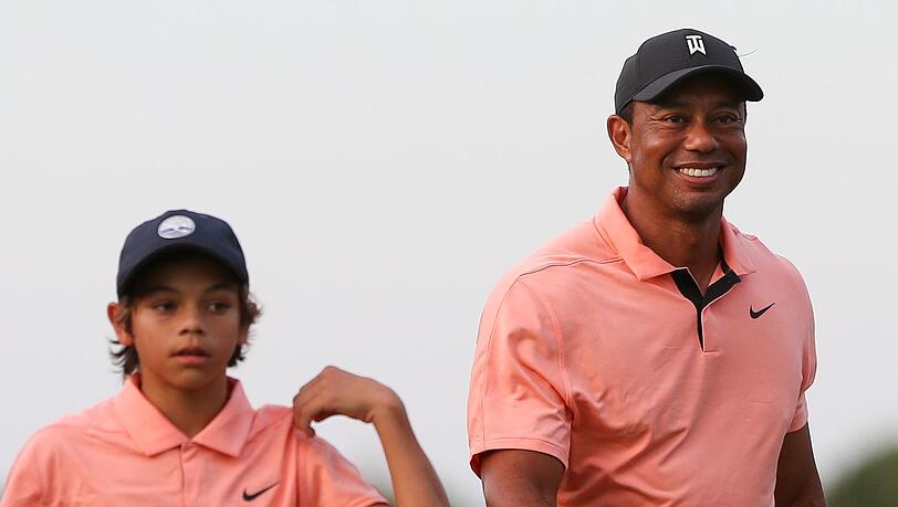 Tiger Woods und sein Sohn Charlie bei der PNC Championship in Orlando.
