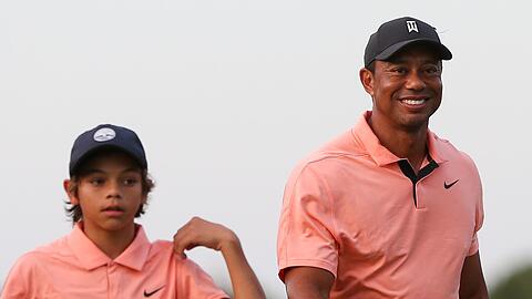 Tiger Woods und sein Sohn Charlie bei der PNC Championship in Orlando.