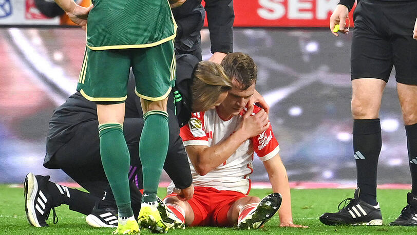Ausgerechnet in den entscheidenden Wochen fehlen dem FC Bayern bis zu zehn (!) Profis, darunter auch Joshua Kimmich, der sich beim Sieg gegen Union Berlin (1:0) eine Schulterverletzung zuzog.