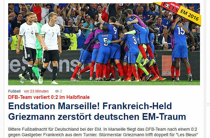 Focus: Endstation, alle Aussteigen! Der deutsche EM-Zug endet in Marseille.