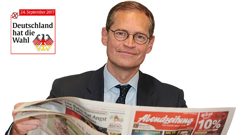 Zu Besuch in der AZ-Redaktion: Berlins Regierender Bürgermeister Michael Müller (SPD).