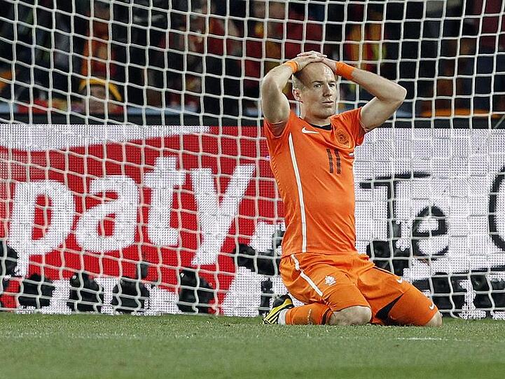 Bei der WM von Holland verheizt? Bayern-Star Arjen Robben.