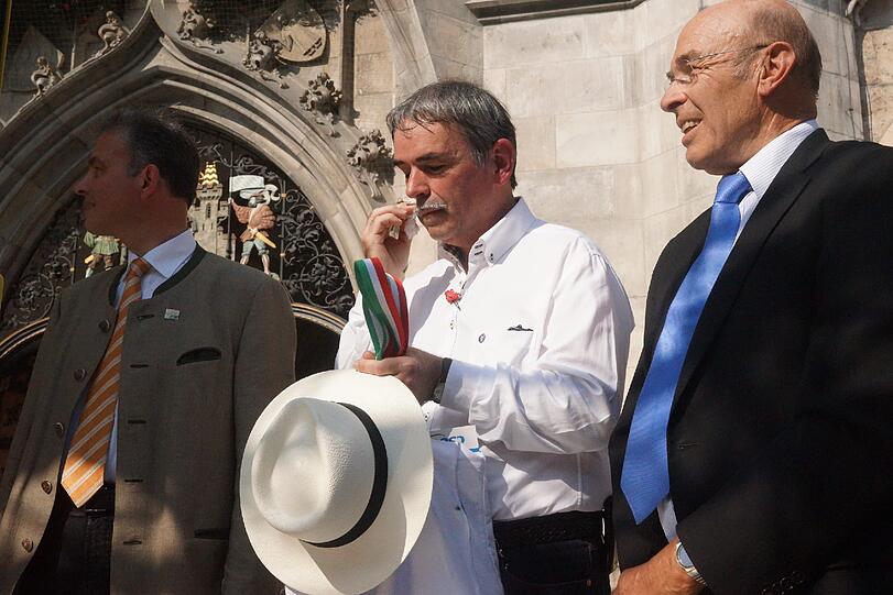 Die Bilder von Kundgebung von Gustl Mollath und seinen Unterstützern am Marienplatz.