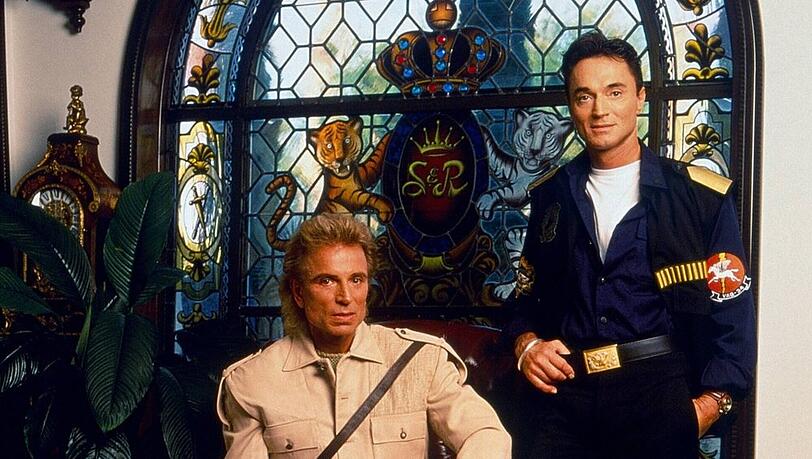 Die deutschen Magier Siegfried (l.) und Roy (r.) waren in Las Vegas absolute Superstars.